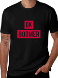 Ok Boomer Graphic Tee - Black Cotton T-Shirt