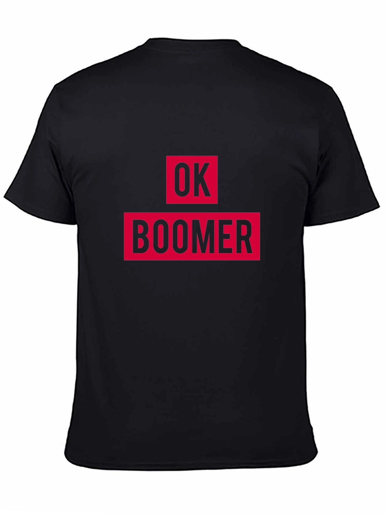 Ok Boomer Graphic Tee - Black Cotton T-Shirt