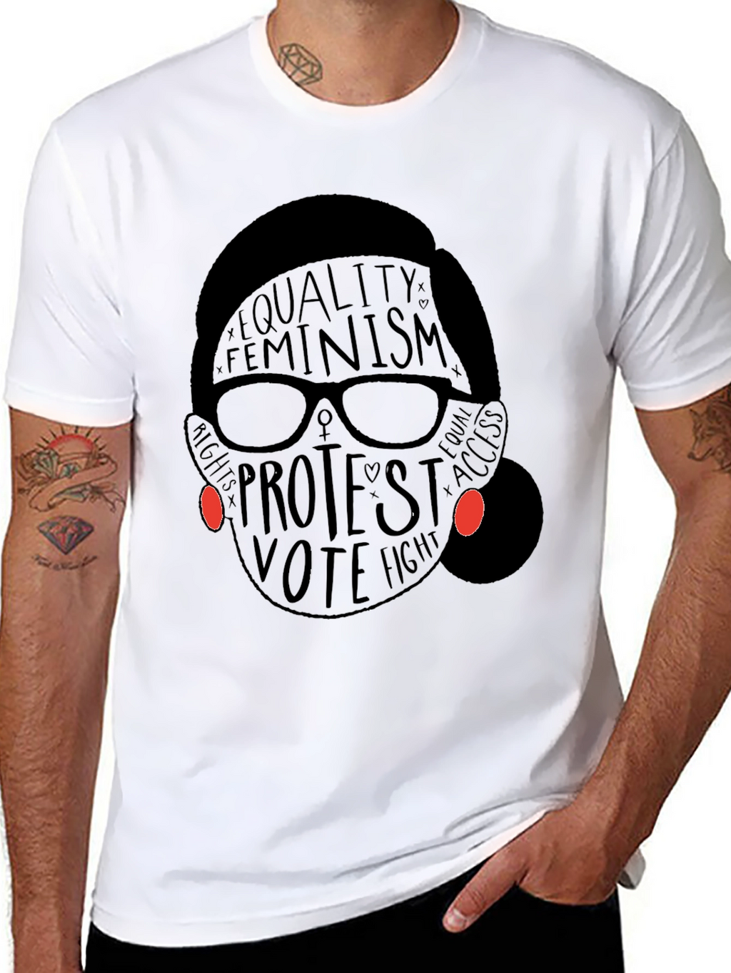 Feminist RBG Equality T-Shirt Protest Vote