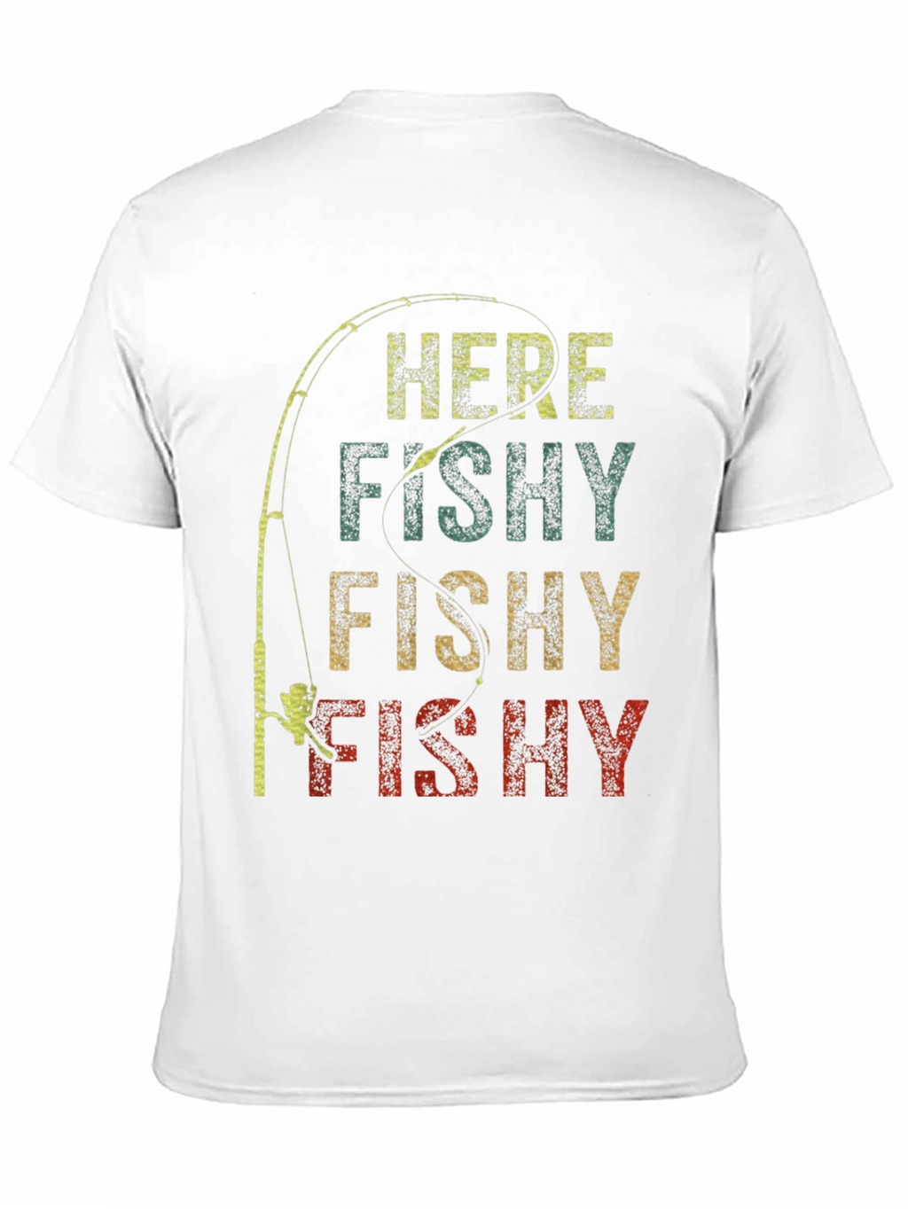Here Fishy Fishy Graphic Tee - Fishing T-Shirt