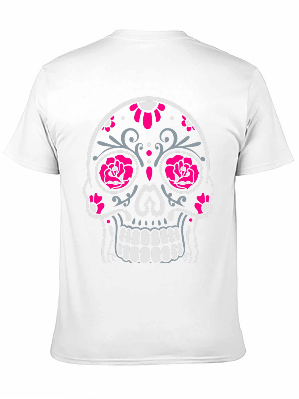 Sugar Skull Graphic Tee - Black Cotton T-Shirt