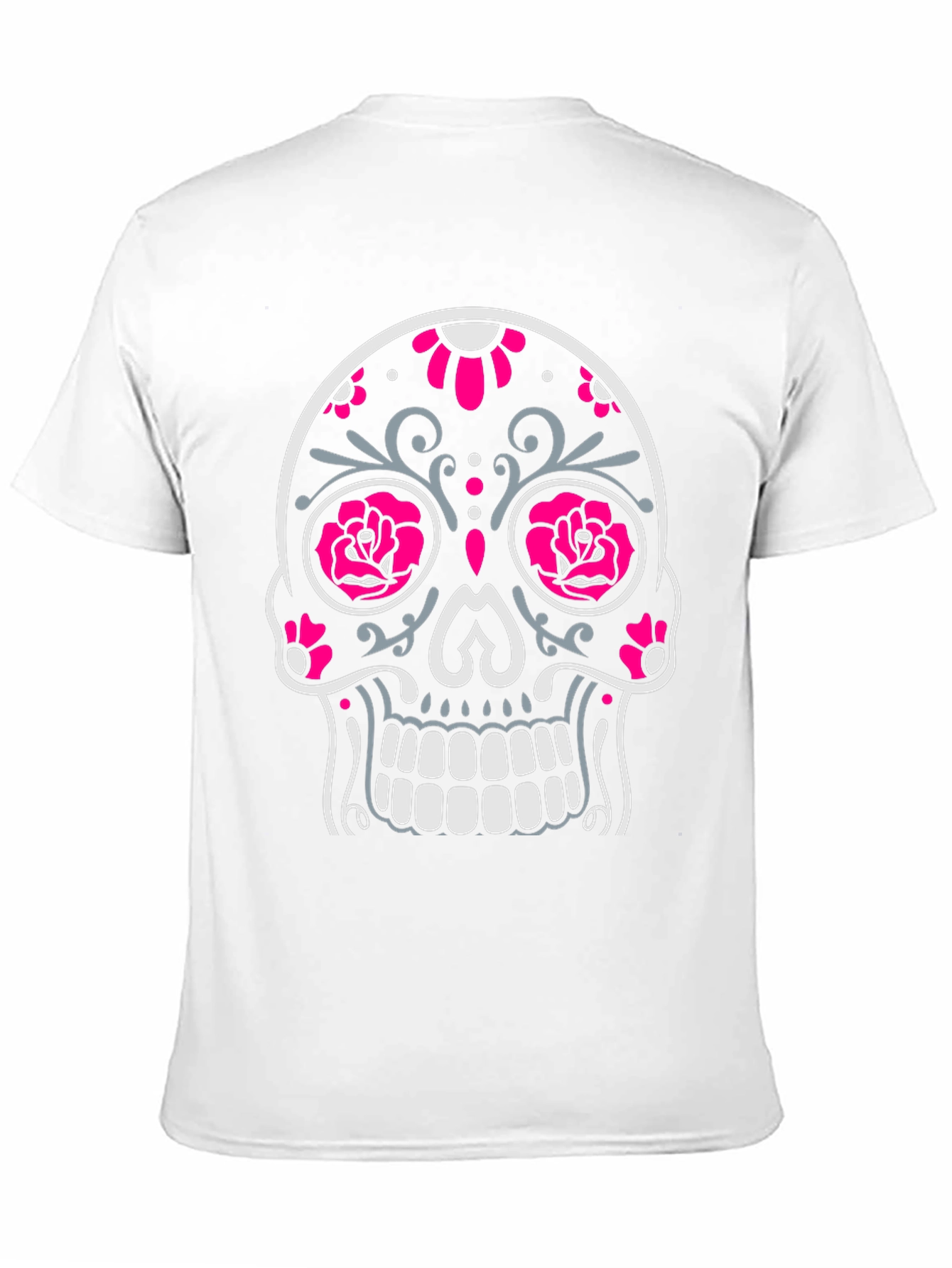 Sugar Skull Graphic Tee - Black Cotton T-Shirt
