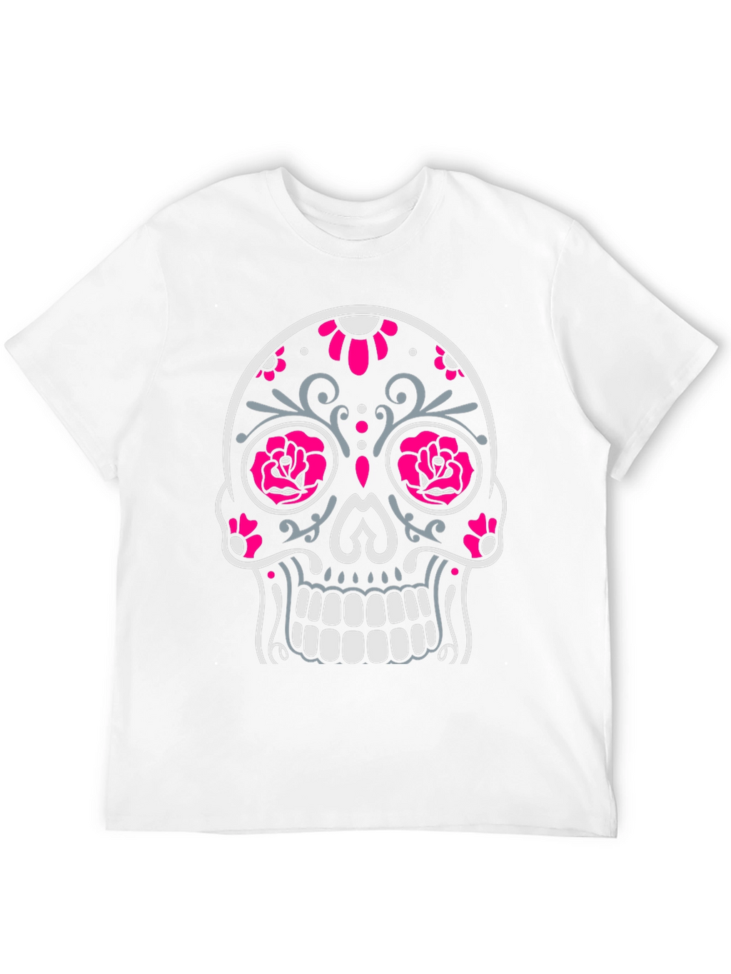 Sugar Skull Graphic Tee - Black Cotton T-Shirt