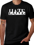 HATE LOVE Graphic Tee - Black T-Shirt