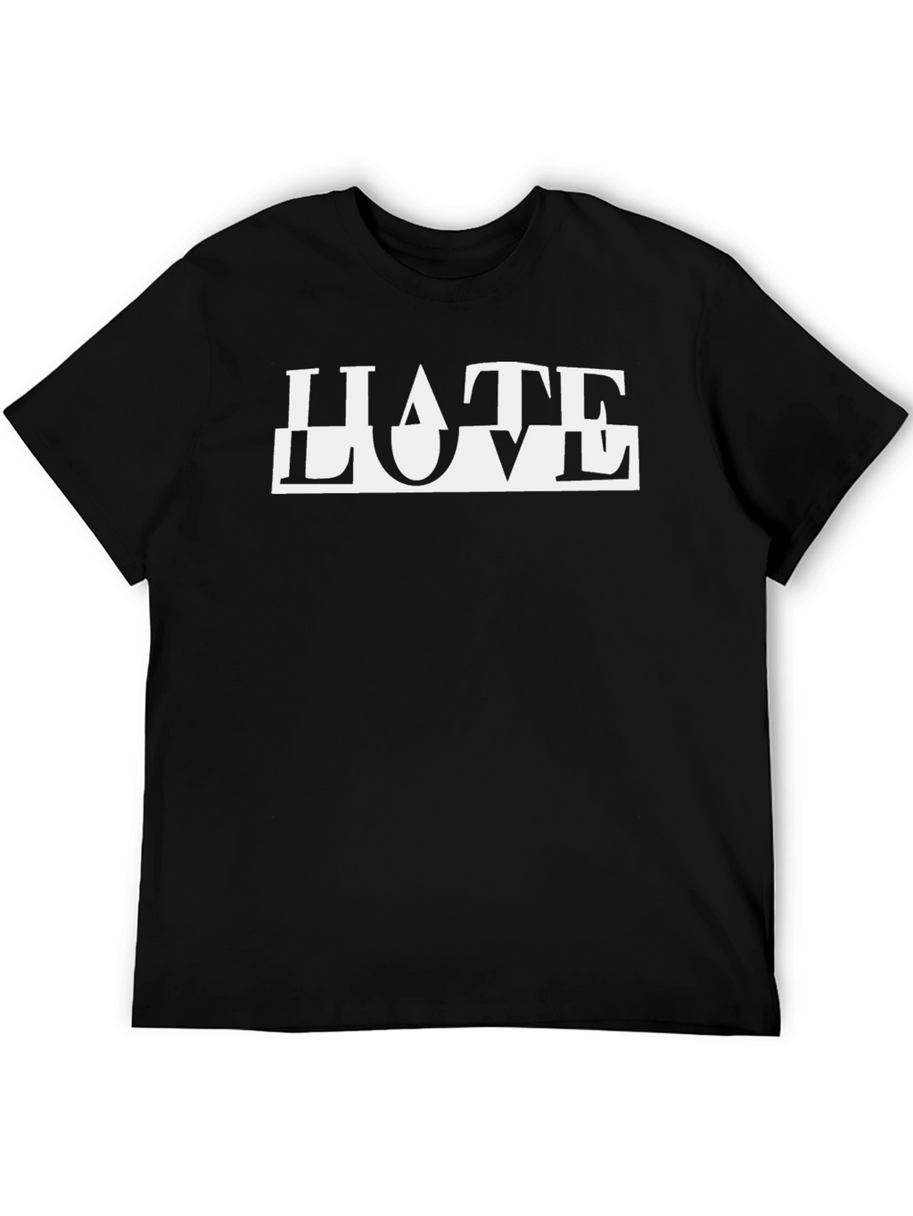 HATE LOVE Graphic Tee - Black T-Shirt