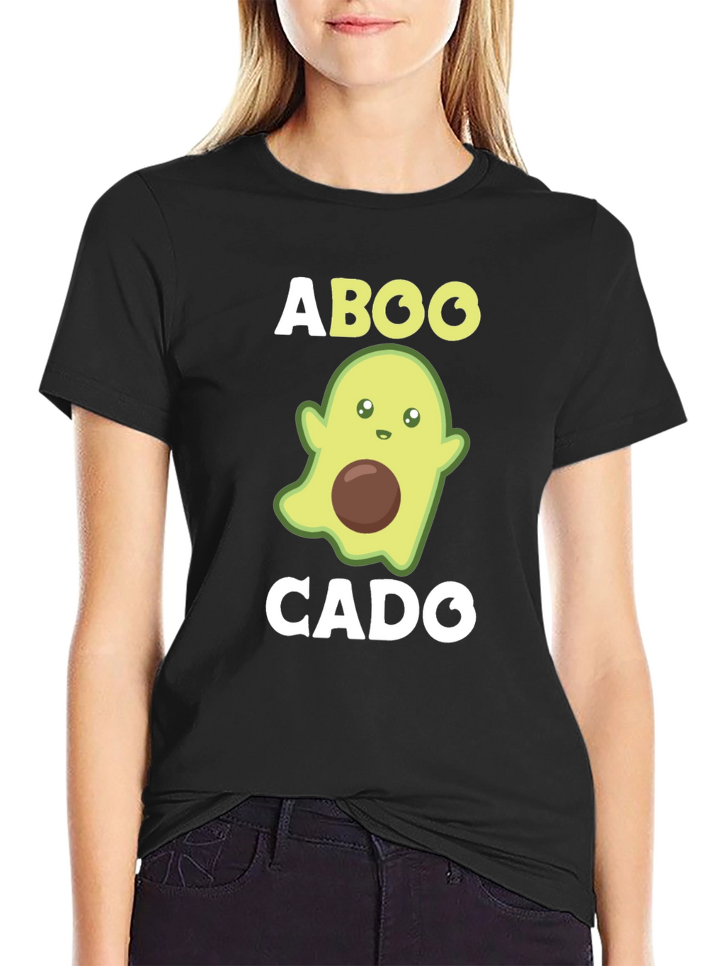 Aboocado Funny Halloween Ghost Avocado T-Shirt