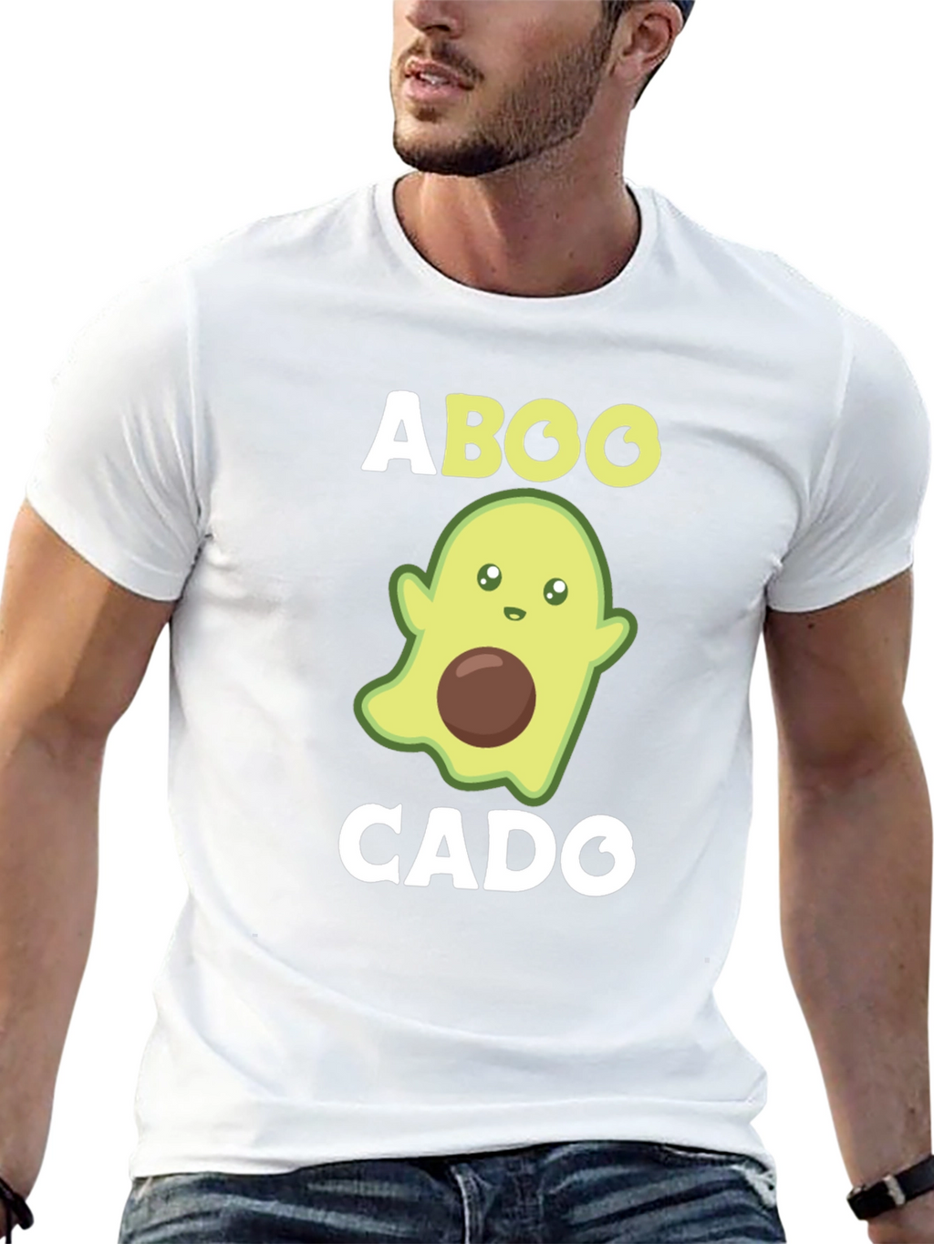 Aboocado Funny Halloween Ghost Avocado T-Shirt