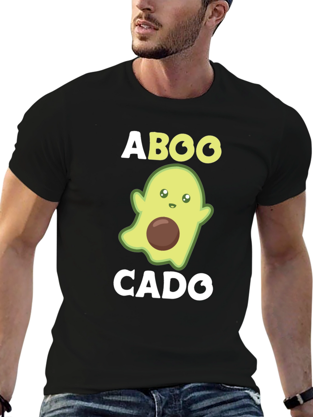 Aboocado Funny Halloween Ghost Avocado T-Shirt