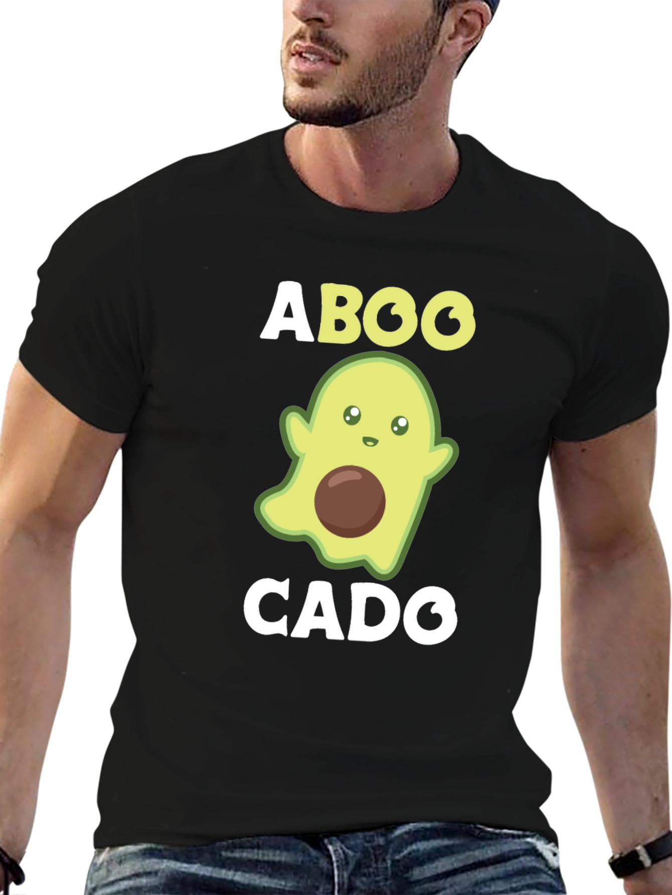 Aboocado Funny Halloween Ghost Avocado T-Shirt