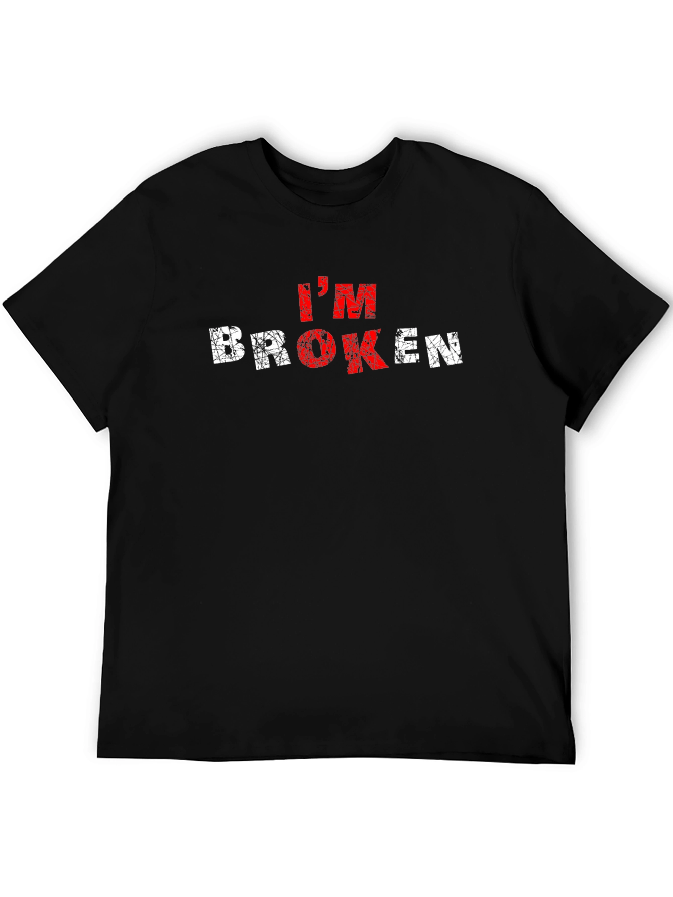 Im Broken Graphic T-Shirt - Grunge Style