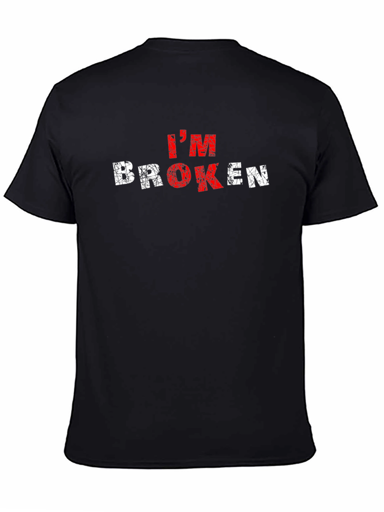 Im Broken Graphic T-Shirt - Grunge Style