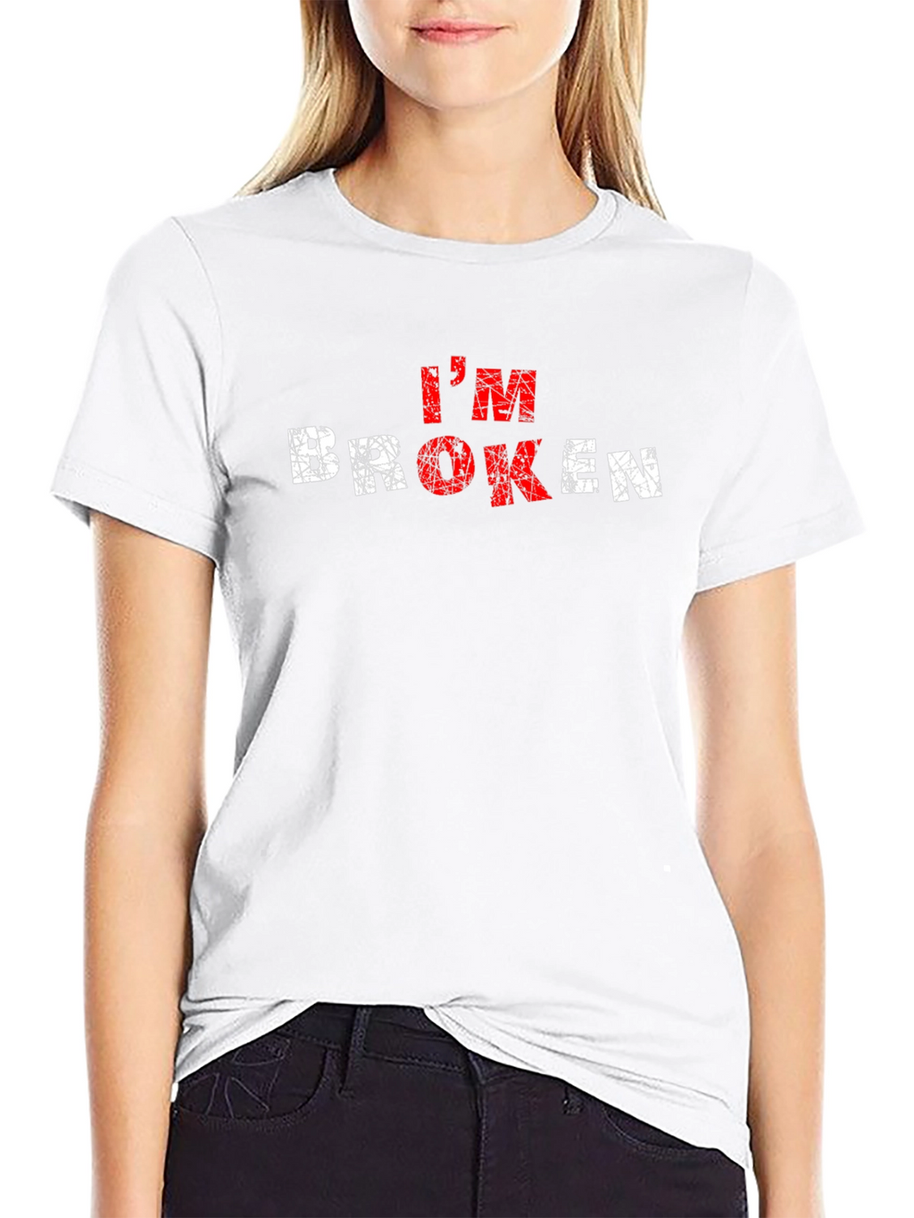Im Broken Graphic T-Shirt - Grunge Style