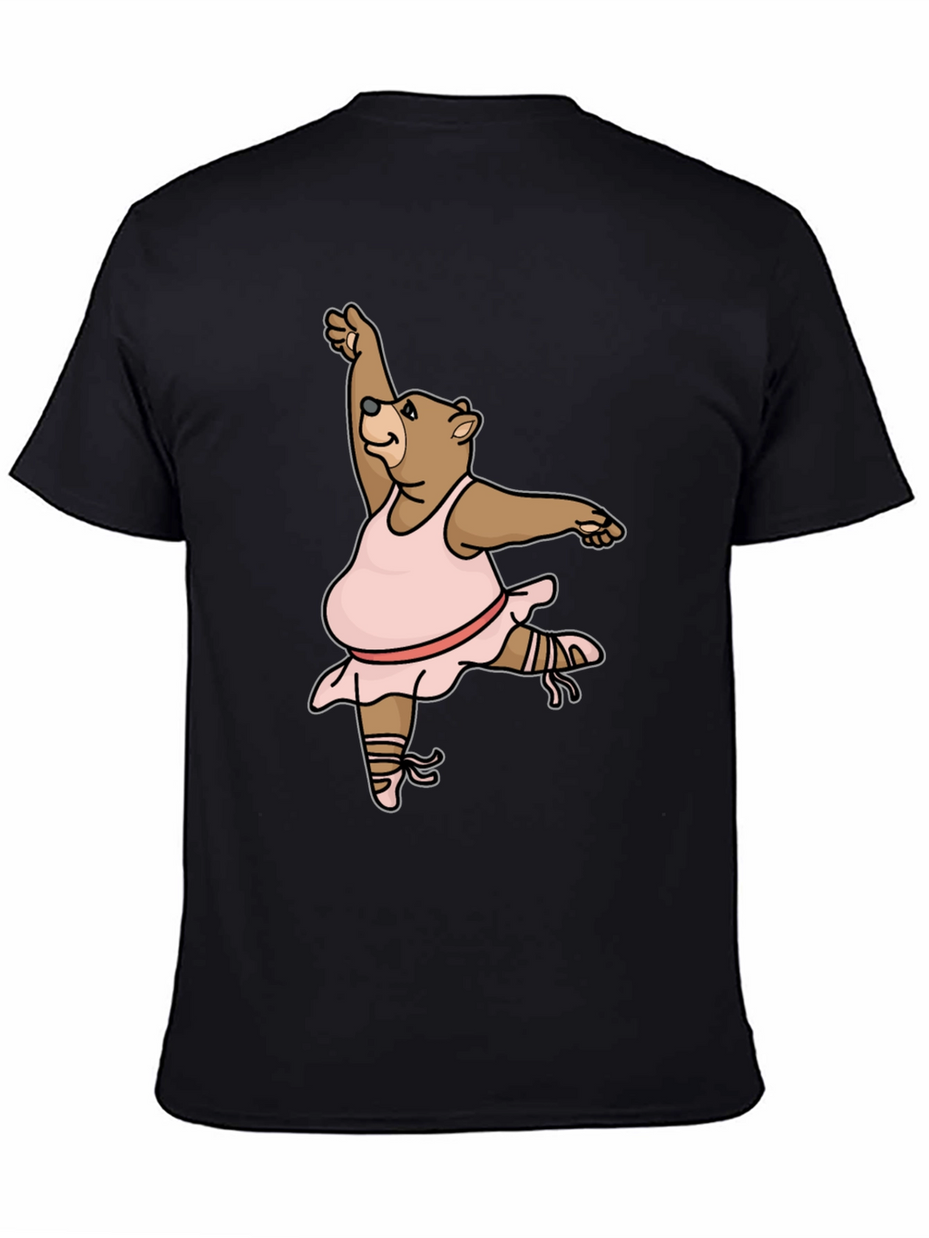 Dancing Bear T-Shirt - Black Cotton Tee
