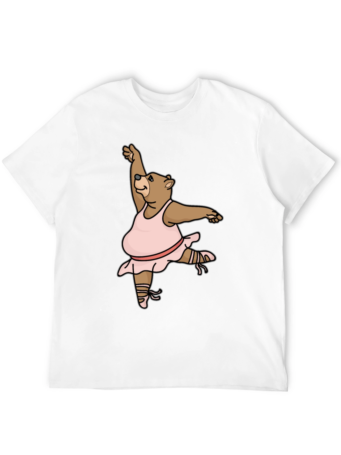 Dancing Bear T-Shirt - Black Cotton Tee