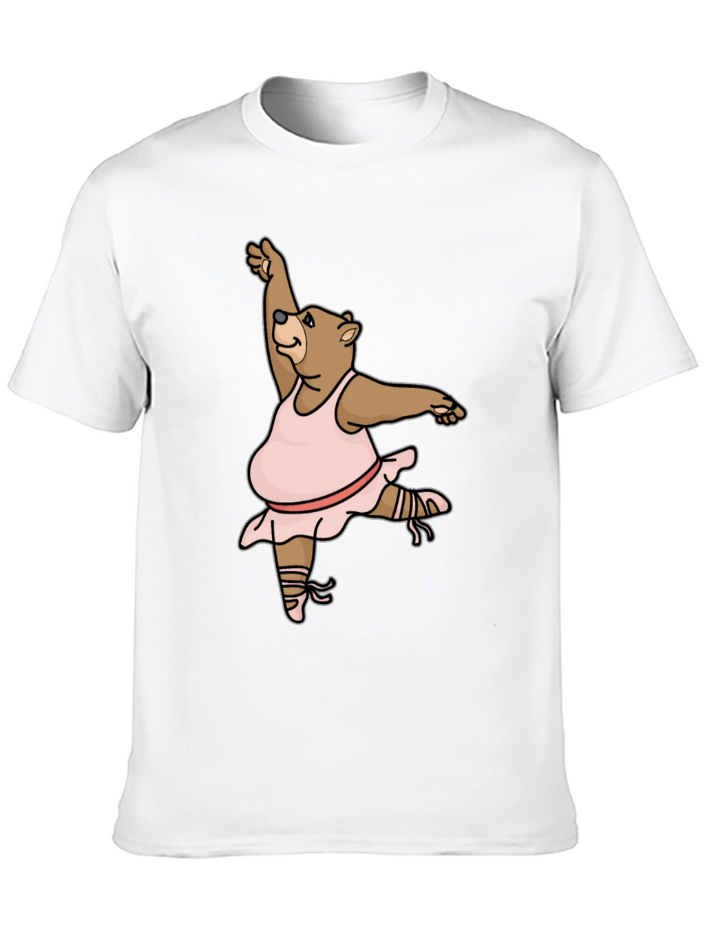 Dancing Bear T-Shirt - Black Cotton Tee