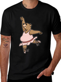 Dancing Bear T-Shirt - Black Cotton Tee
