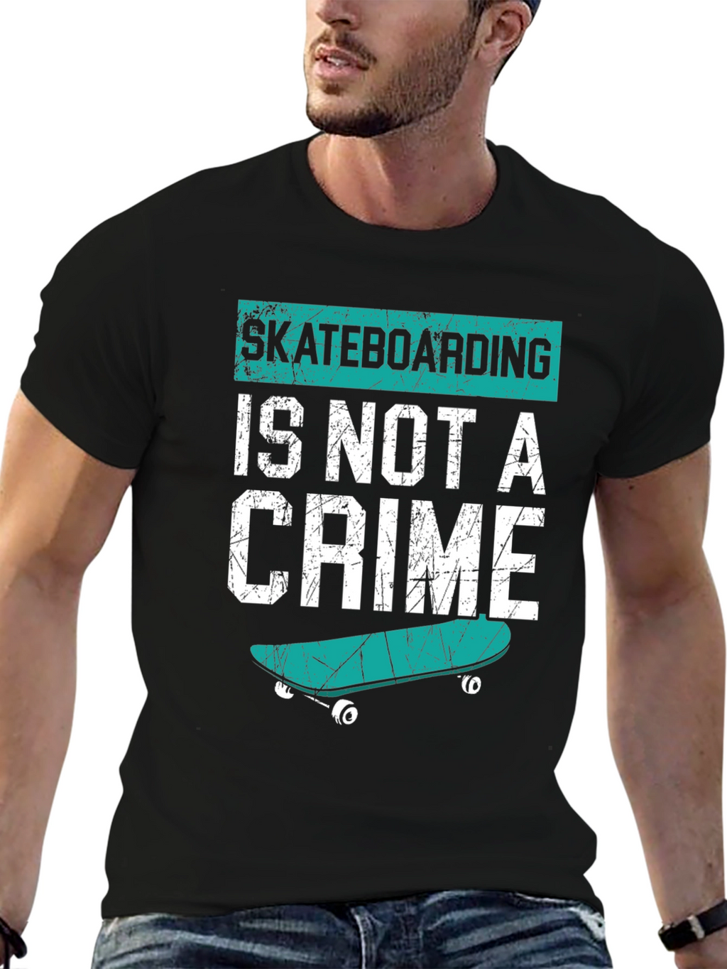 Skateboarding Is Not A Crime T-Shirt