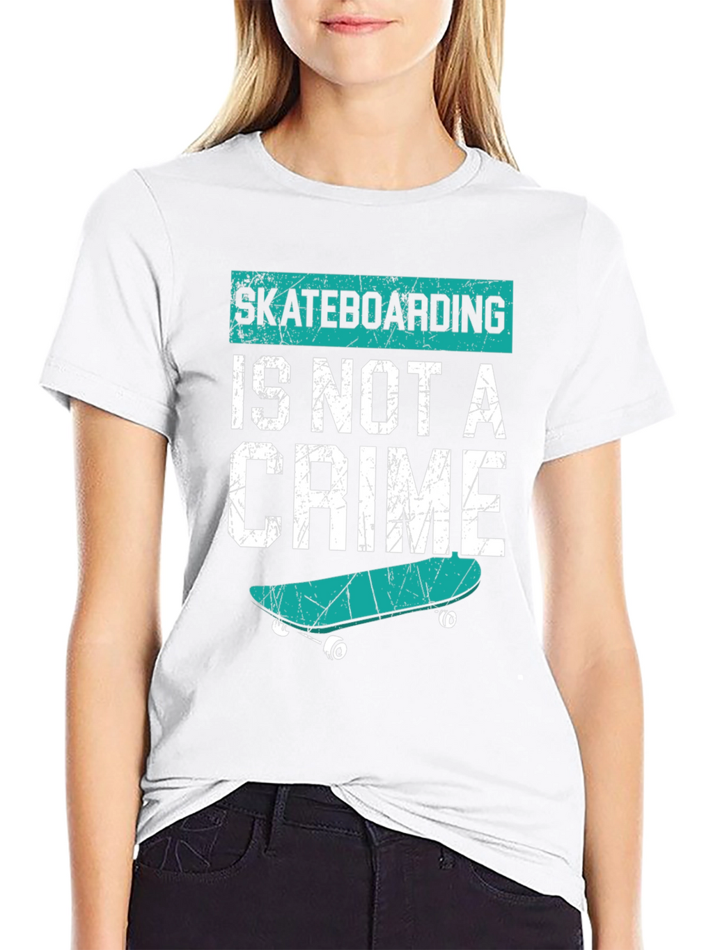 Skateboarding Is Not A Crime T-Shirt