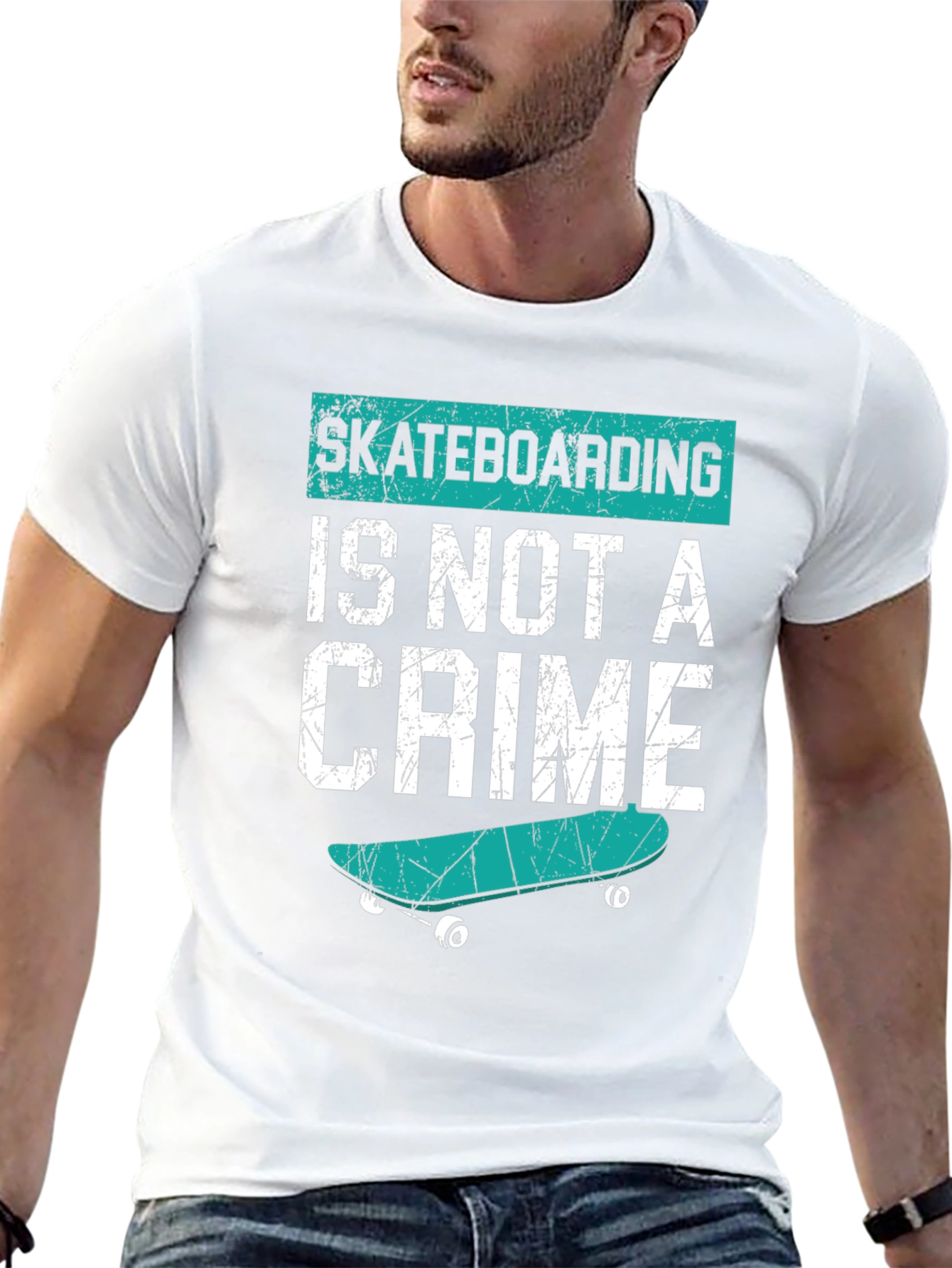 Skateboarding Is Not A Crime T-Shirt