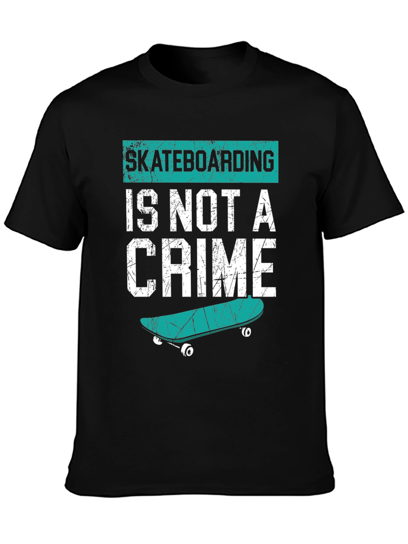 Skateboarding Is Not A Crime T-Shirt