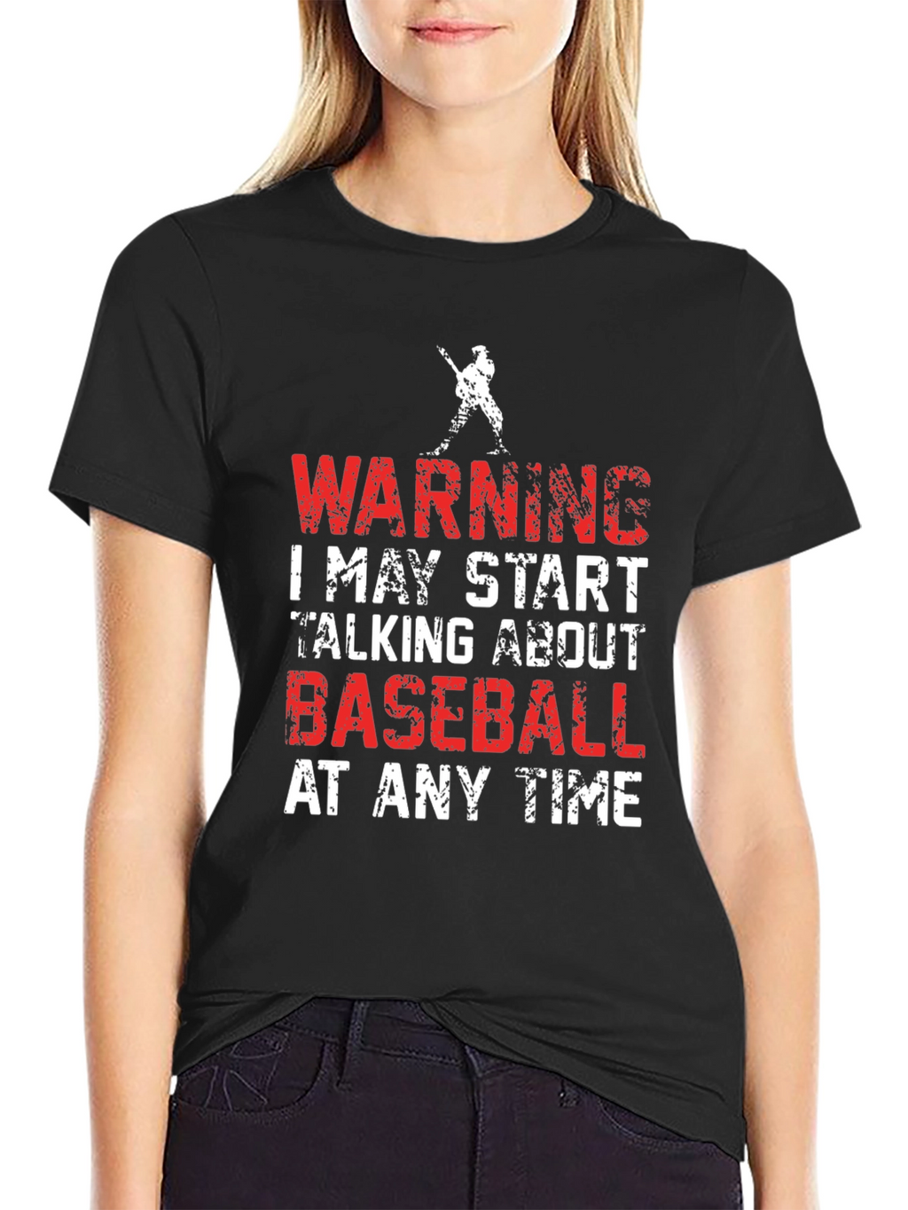 Warning Baseball Graphic Tee