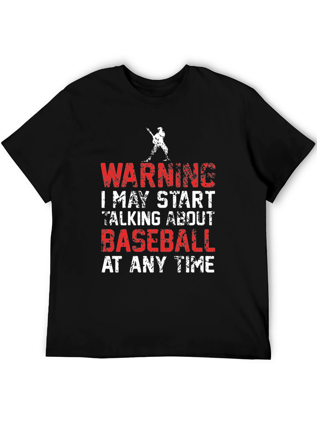 Warning Baseball Graphic Tee