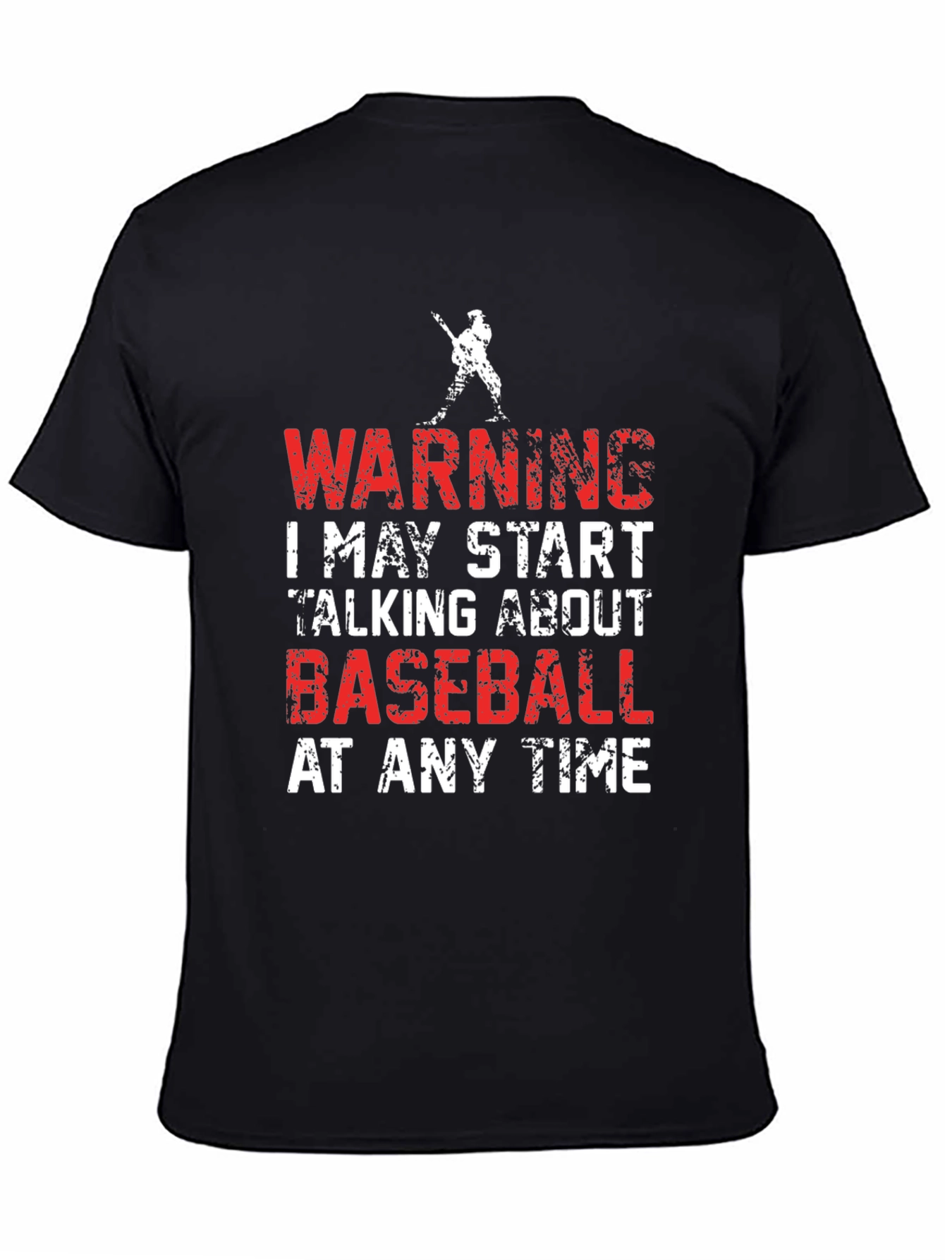 Warning Baseball Graphic Tee