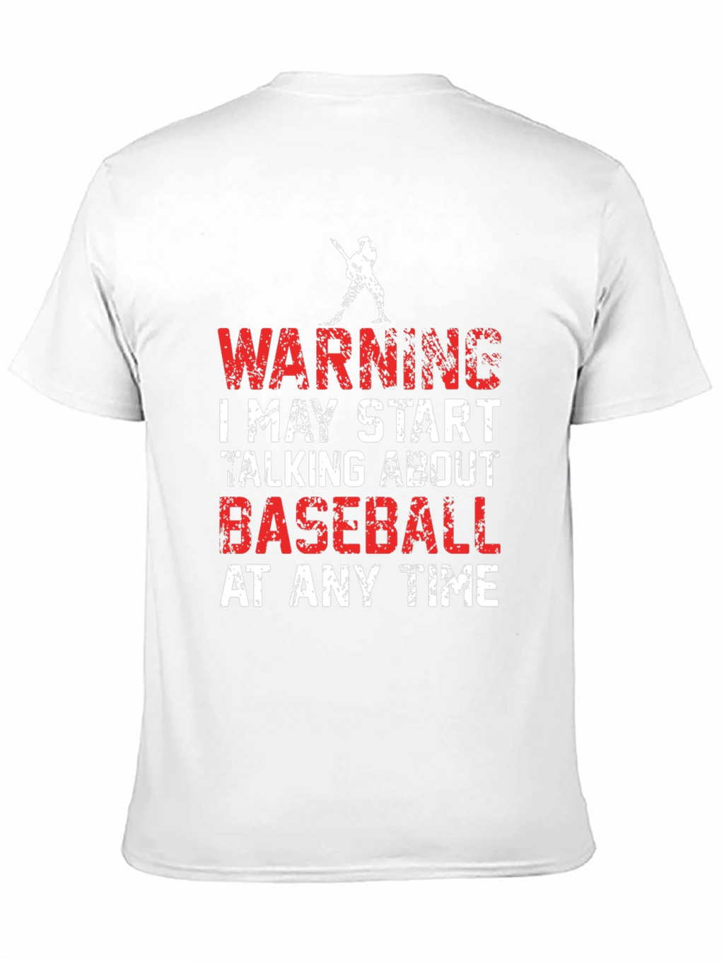 Warning Baseball Graphic Tee