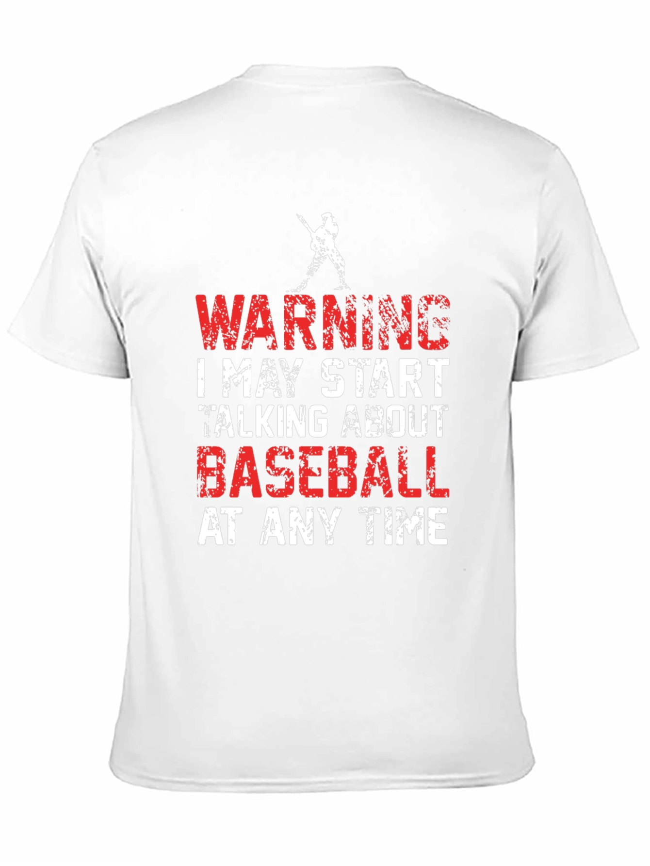 Warning Baseball Graphic Tee