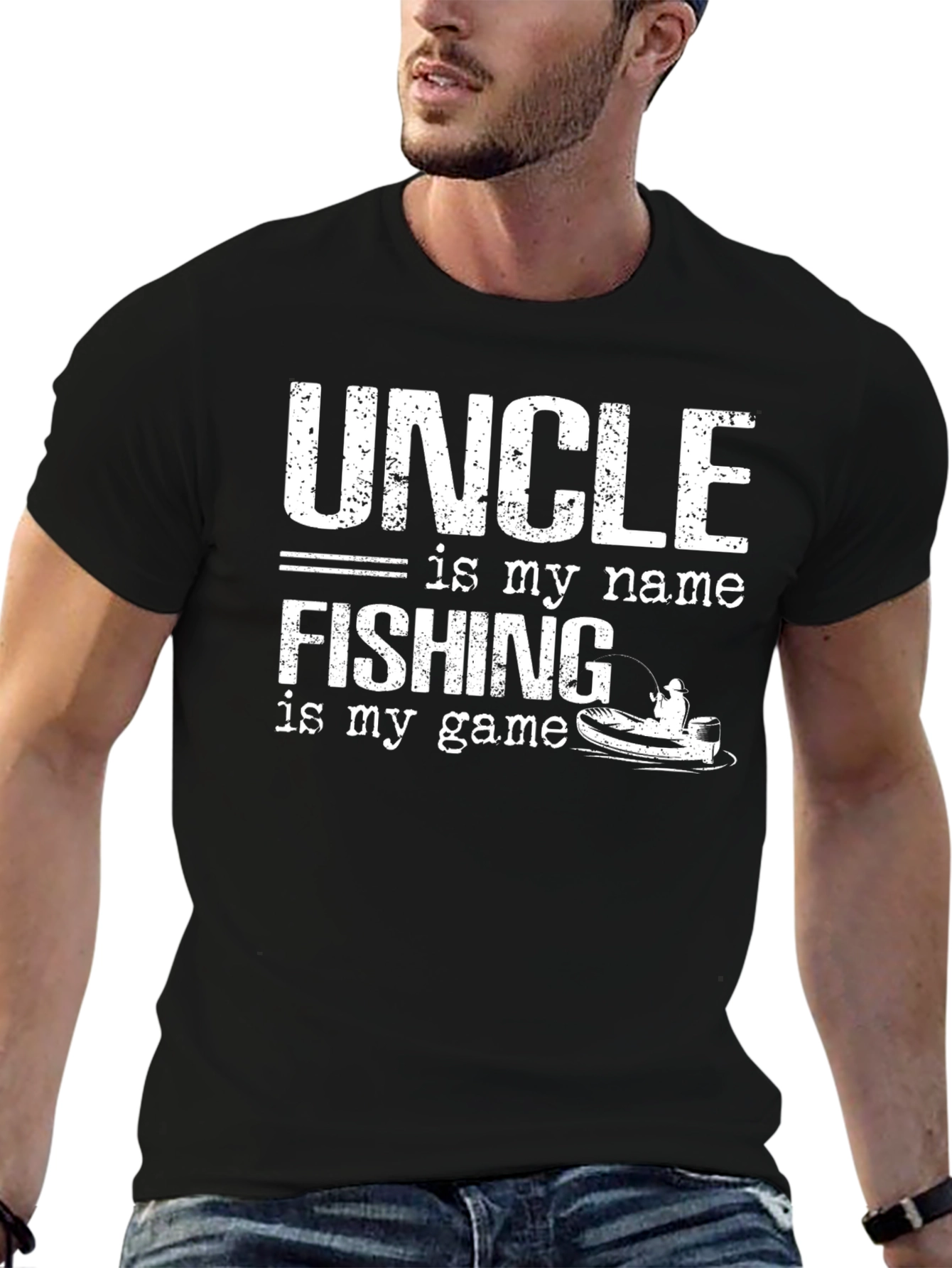 Uncle Fishing T-Shirt - Is My Name Is My Game Tee