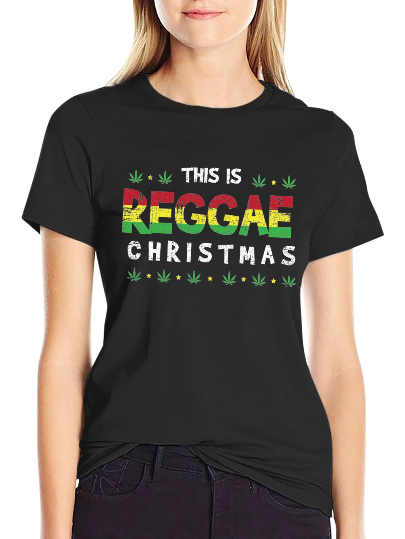 Reggae Christmas Graphic T-Shirt