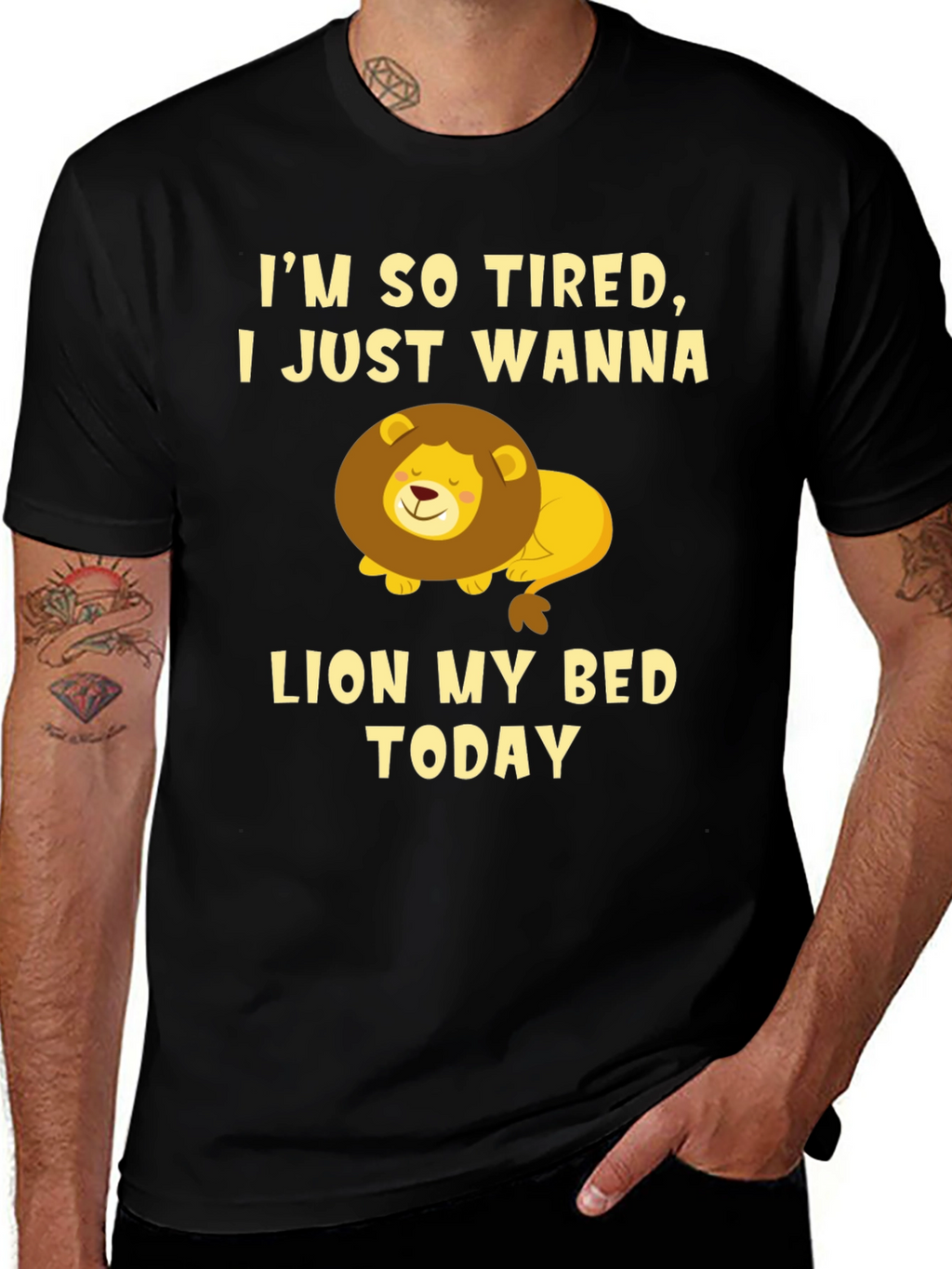 Im So Tired Lion T-Shirt