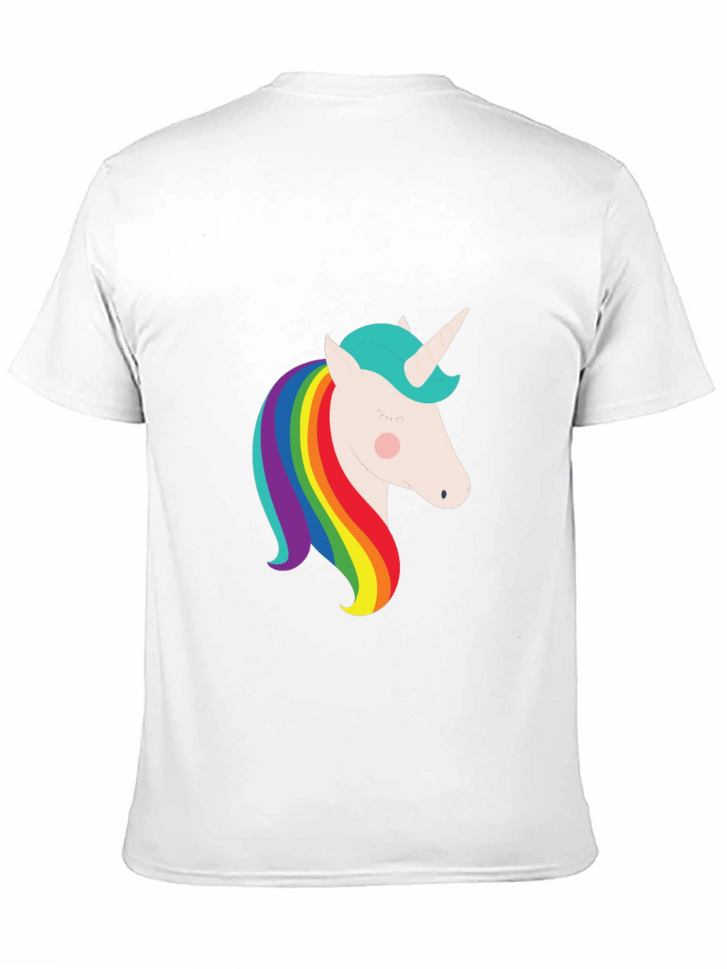 Unicorn Rainbow Graphic Black T-Shirt