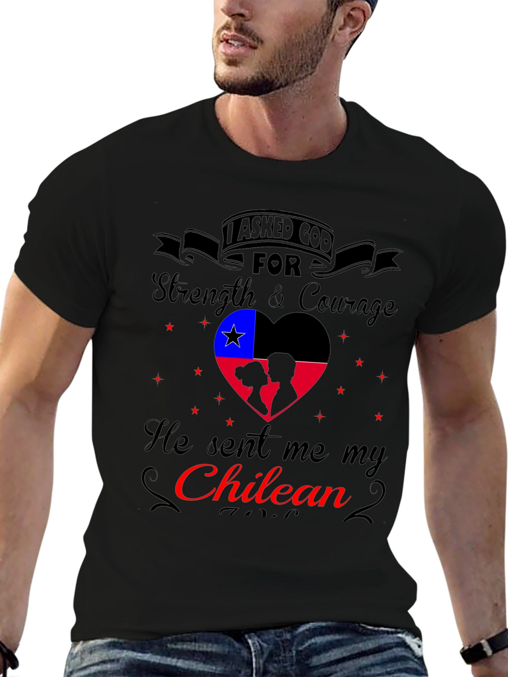 Chilean Pride T-Shirt - Strength and Courage