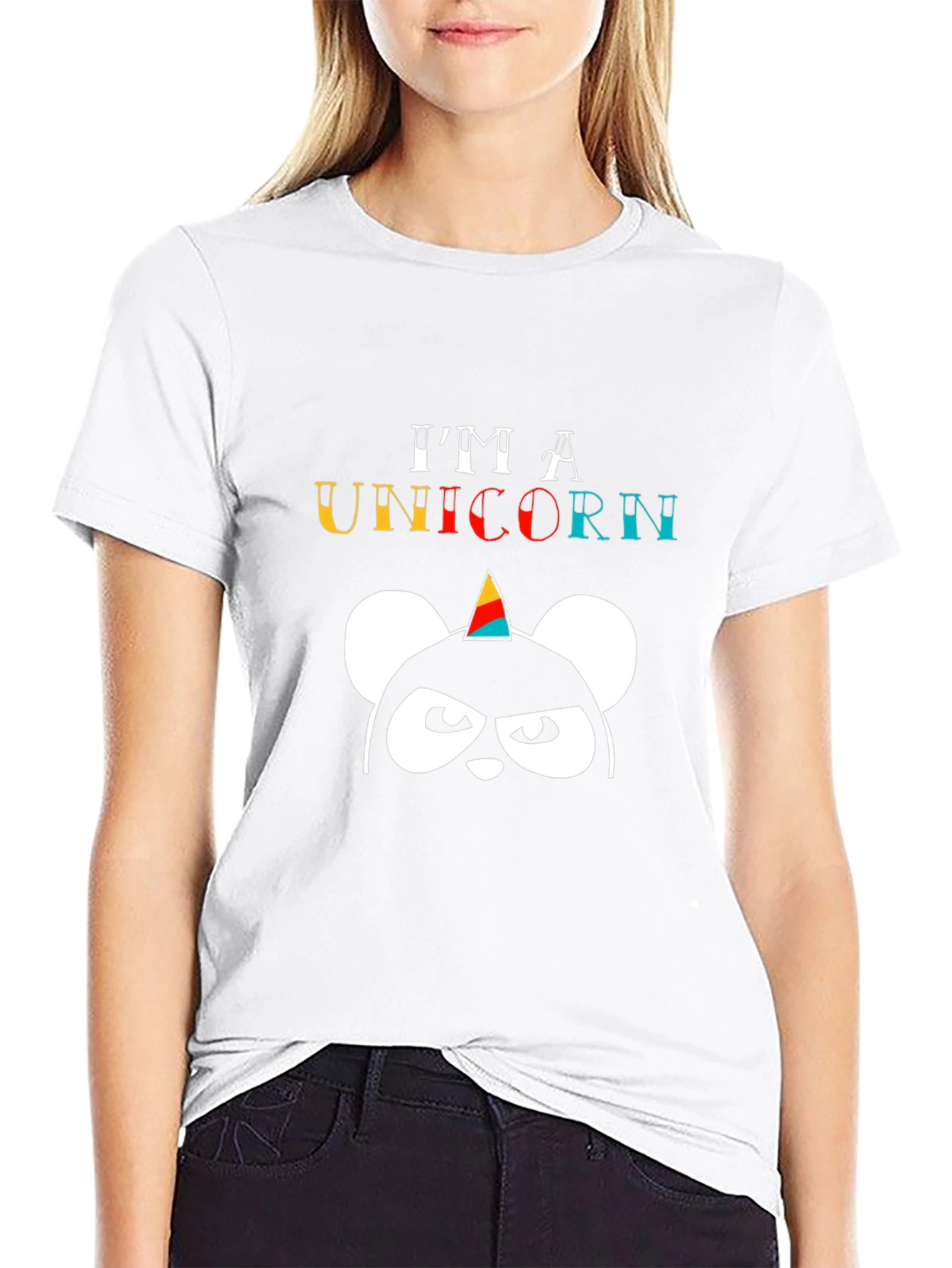 Im A Unicorn Black T-Shirt