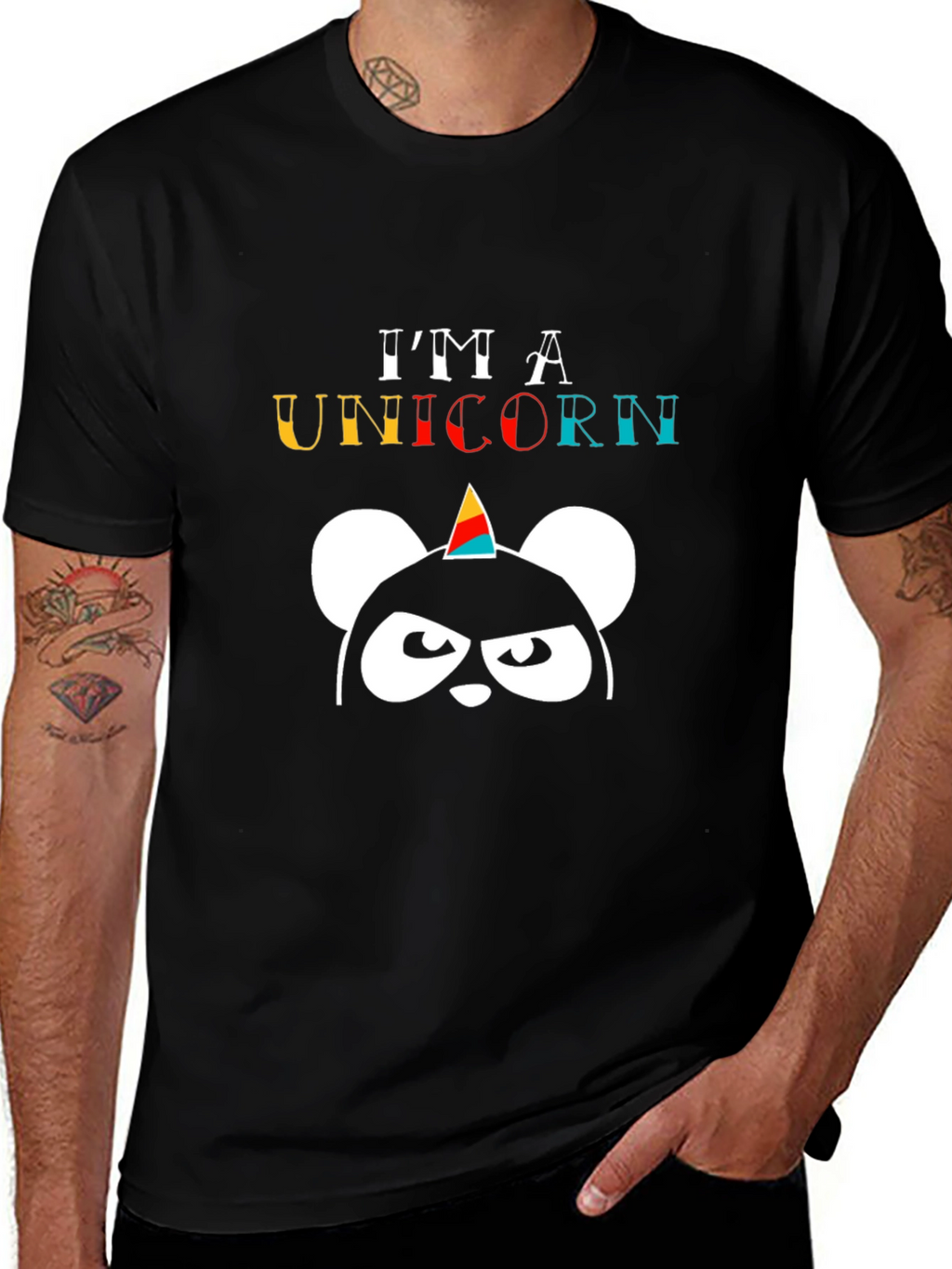 Im A Unicorn Black T-Shirt