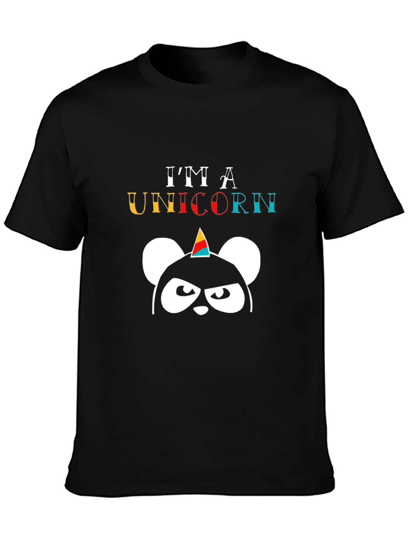 Im A Unicorn Black T-Shirt