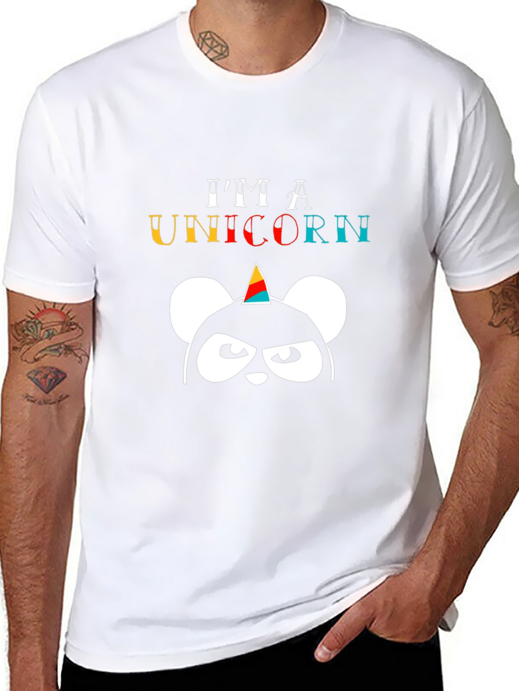 Im A Unicorn Black T-Shirt