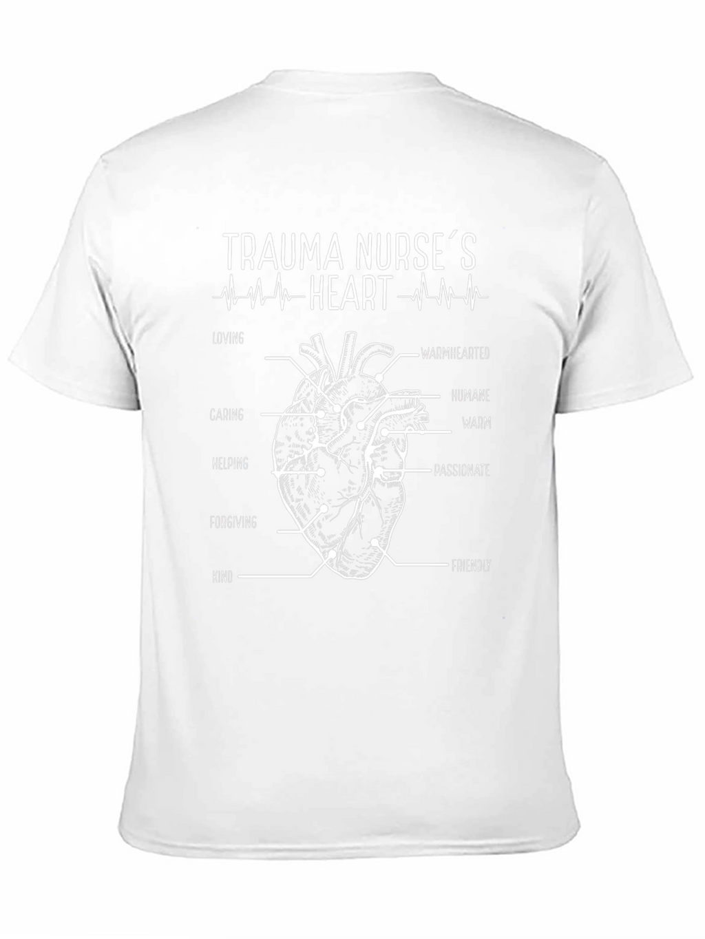Trauma Nurse Heart Anatomy T-Shirt
