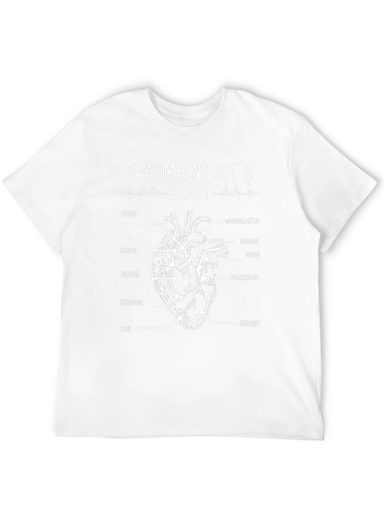 Trauma Nurse Heart Anatomy T-Shirt