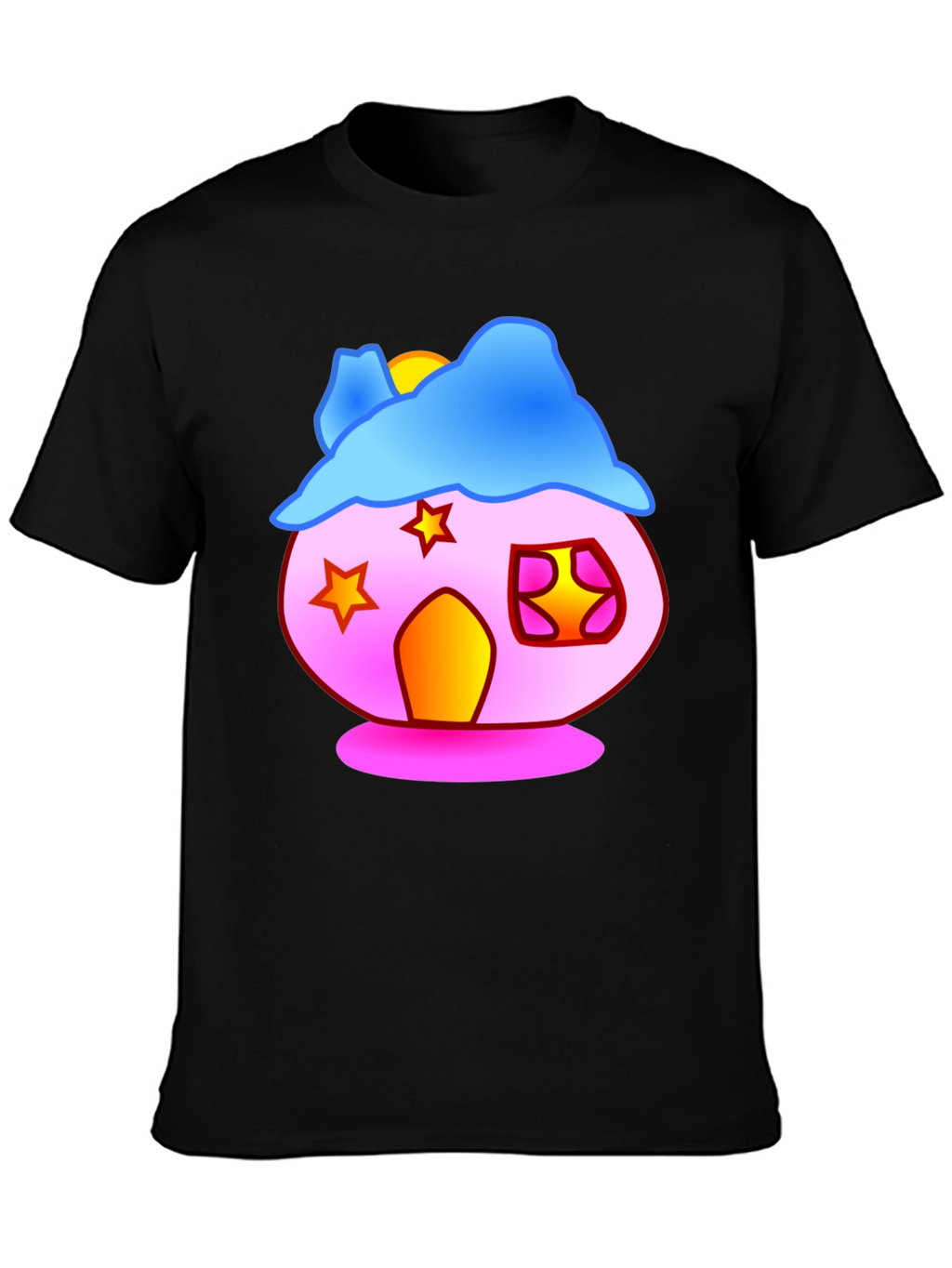 Whimsical House Graphic T-Shirt