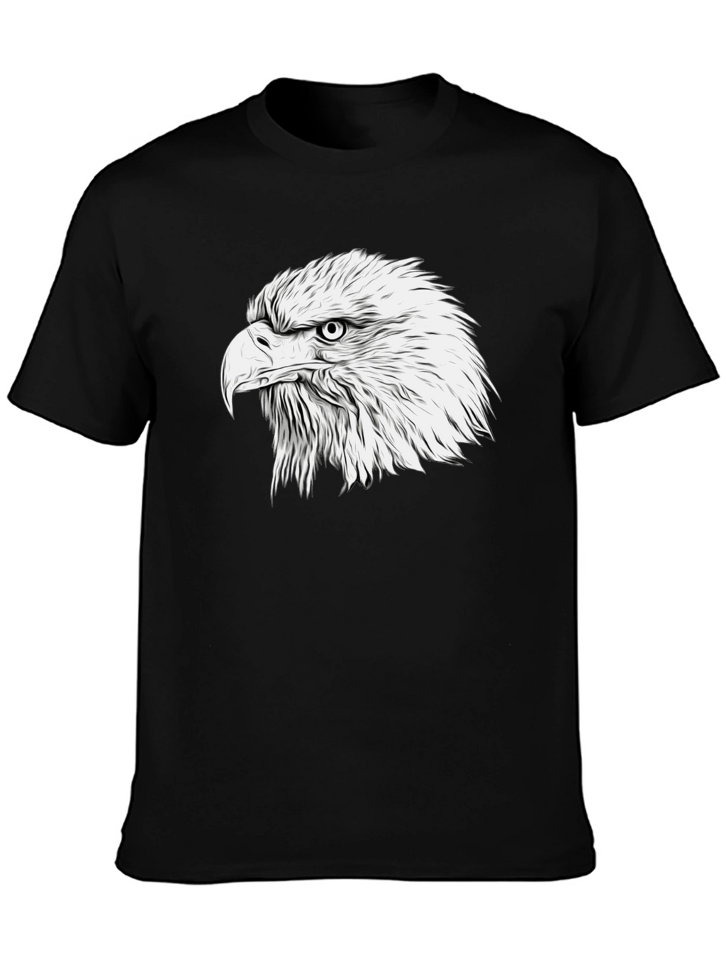 Bold Eagle Graphic Tee - Classic Black
