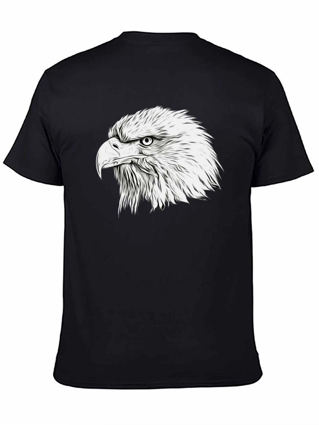 Bold Eagle Graphic Tee - Classic Black