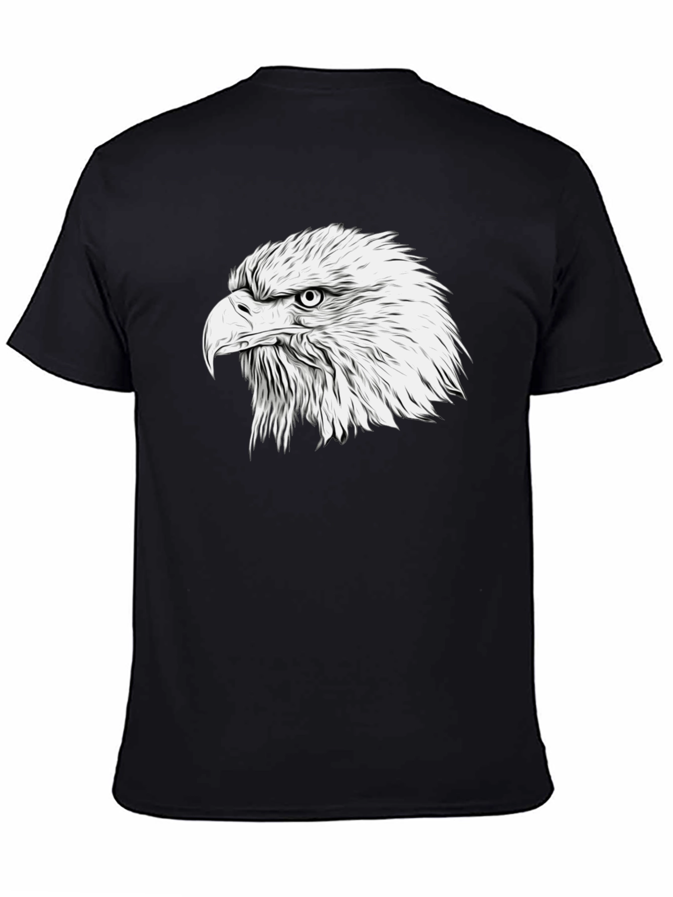 Bold Eagle Graphic Tee - Classic Black