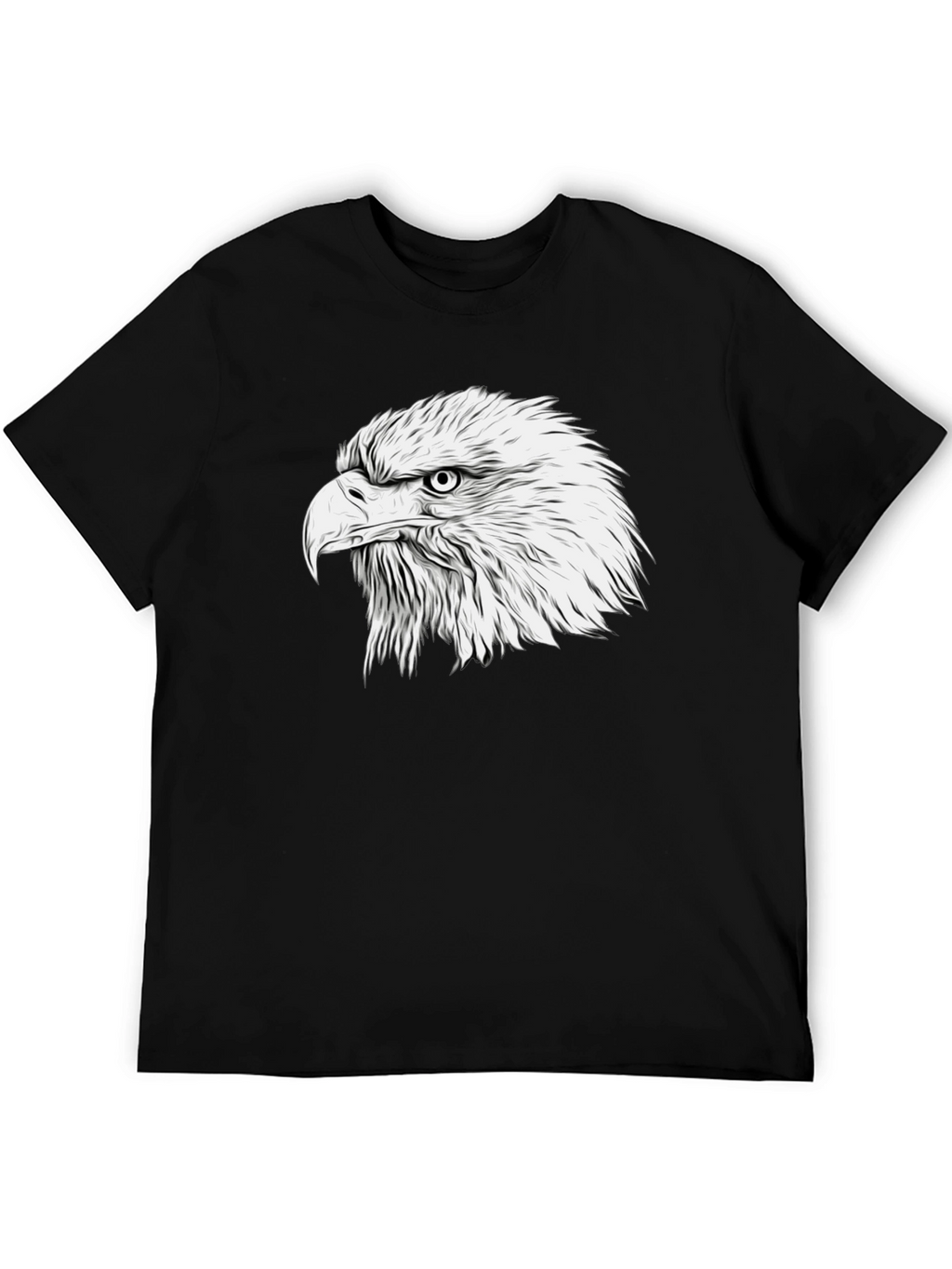 Bold Eagle Graphic Tee - Classic Black