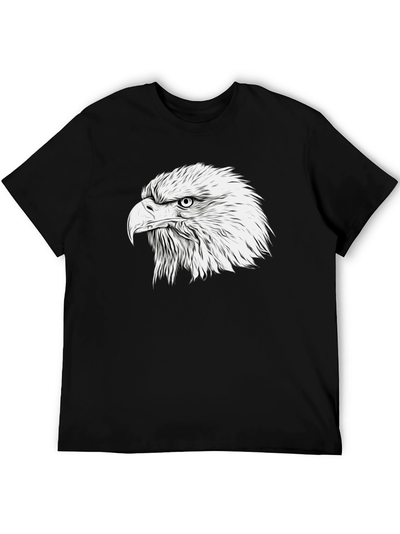 Bold Eagle Graphic Tee - Classic Black