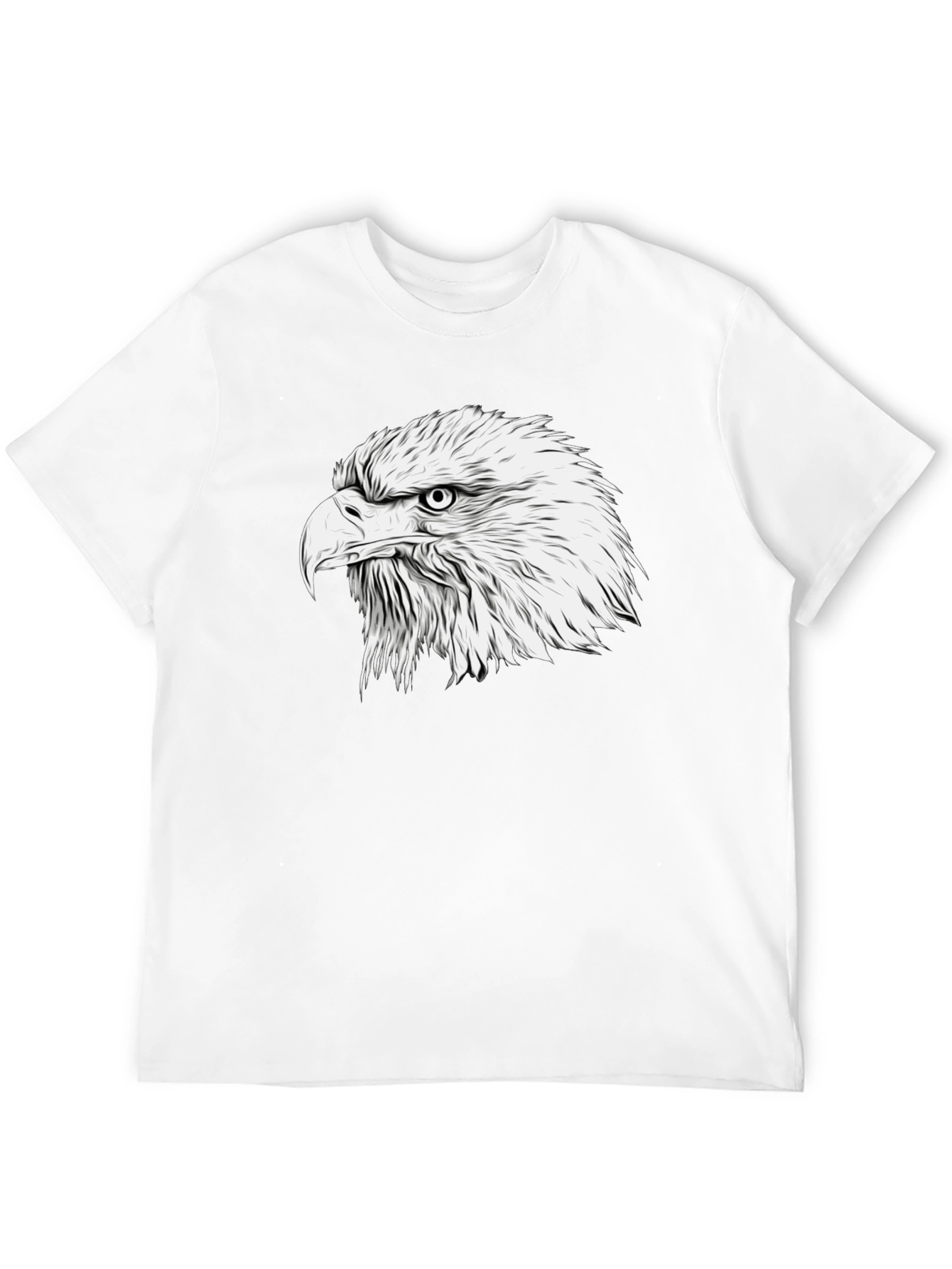 Bold Eagle Graphic Tee - Classic Black