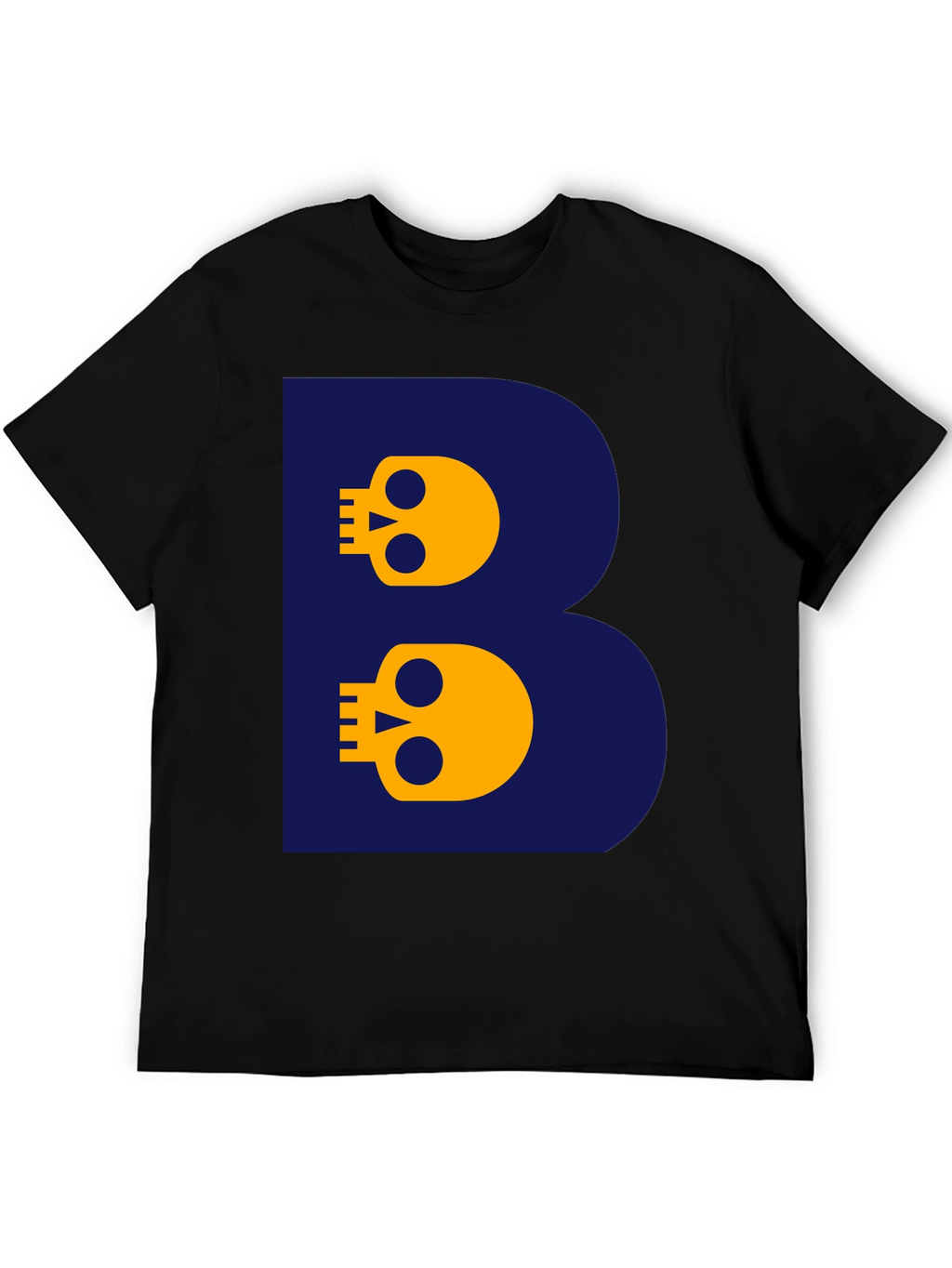 Skull Letter B T-Shirt - Bold Graphic Tee