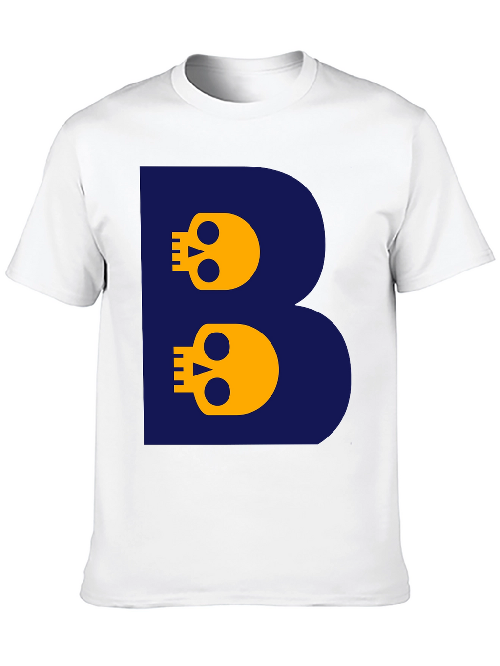 Skull Letter B T-Shirt - Bold Graphic Tee
