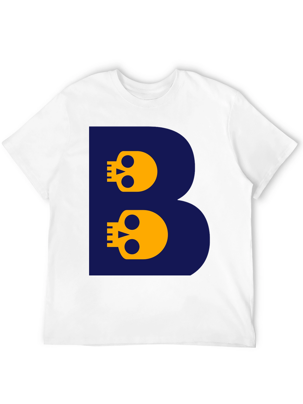 Skull Letter B T-Shirt - Bold Graphic Tee